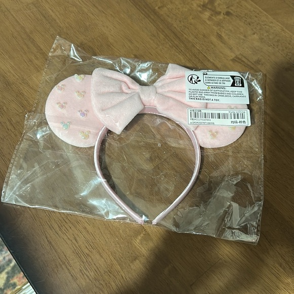 Pink Velvet Pearl Mickey Minnie Mouse Ears for Disneyland Walt Disney World - Picture 6 of 6